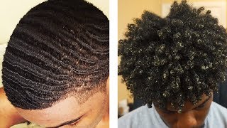 1 Year Hair Transformation Mens 1 Year Natural Hair Growth Journey Type 4 Hair [upl. by Allehcim]