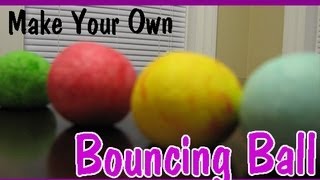 HOW TO MAKE A BOUNCY BALL Easy Kids Science Experiments [upl. by Rayna]