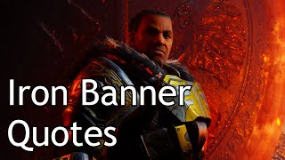 Destiny 2  Iron Banner Lord Saladin Quotes [upl. by Aital]