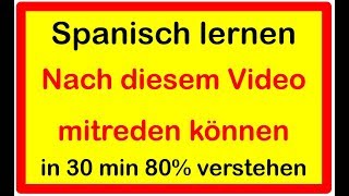 Spanisch lernen  100 Wörter und Sätze für Anfänger [upl. by Calle517]