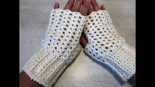 Tuto mitaines au crochet [upl. by Ahpla]