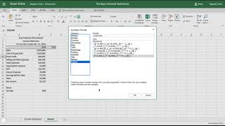 Excel Tutorial How to Create an Income Statement [upl. by Araiek]