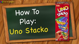 How to play Uno Stacko [upl. by Ainsworth]