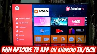 Install Aptoide TV App on Android TV  Box [upl. by Kehsihba337]