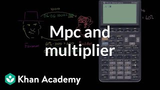 MPC and multiplier  Macroeconomics  Khan Academy [upl. by Dlanigger]