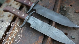 Forging 2 Bowie Knives [upl. by Halil783]