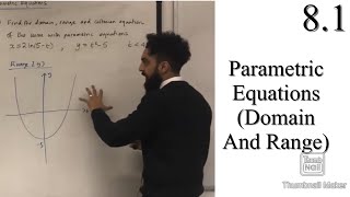 Edexcel A level Maths 81 Parametric Equations Domain and Range [upl. by Allevon358]