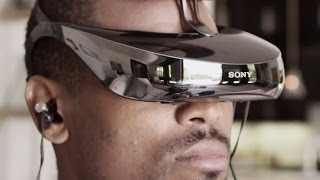 A Look Through Sonys Head Mounted Display  CES 2014 [upl. by Marline662]