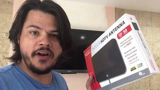 1byone indoor HD Antenna Unbox  Install  Review Cord Cutter [upl. by Llegna]