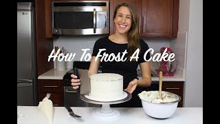 How To Frost A Cake  A Beginners Guide  CHELSWEETS [upl. by Eentruoc867]