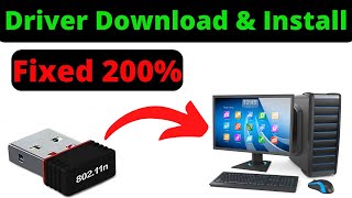 80211n WiFi USB Adapter Driver Download amp Install in Hindi🔥 USB WIFI 80211 n Driver Windows 7810 [upl. by Aiza]