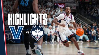 HIGHLIGHTS  1 UConn Men’s Basketball vs Villanova [upl. by Ahsiekar787]