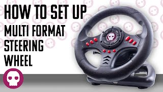 PS4  XBOX One amp PC Gaming Steering Wheel with Pedals  Setup and Configuration [upl. by Donnelly378]