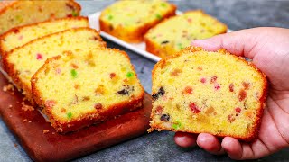 Bakery Style Dry Fruit Cake  Vanilla Fruit Cake Recipe  Yummy [upl. by Wooster]