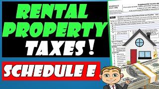 How to Fill out Schedule E Income Tax Form For Your Rental Property 🧾 🏠  Very Detailed [upl. by Ahsini]