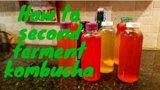 How to second ferment kombucha f2 [upl. by Inaffit]