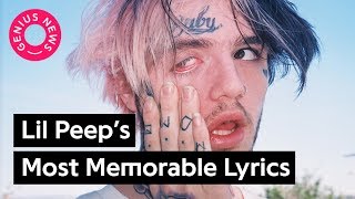 Remembering Lil Peep’s Most Memorable Lyrics  Genius News [upl. by Ehrlich415]