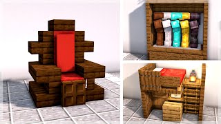 Minecraft 30 Medieval Interior Build Ideas and Hacks [upl. by Sandell]