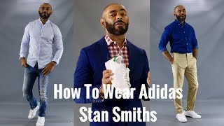 How To Wear Adidas Stan Smiths  How To Style Stan Smiths [upl. by Tertia10]