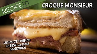 You have to try this Croque Monsieur French Cheese and Ham sandwich [upl. by Pelletier]