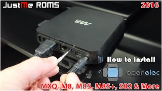 How To Install OpenELEC on MX2 MXQ M8 M8s M8s MINIX amp Beelink Android TV Box [upl. by Selinda]