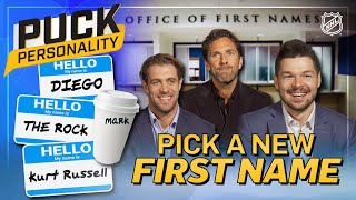 NHL stars pick new first names  Puck Personality  NHL [upl. by Zaid941]