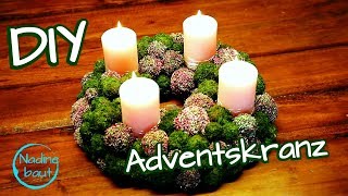 DIY  Adventskranz selber machen  Weihnachtskranz aus Naturmaterial  Weihnachtsdeko selber machen [upl. by Berghoff170]