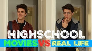 HIGH SCHOOL IN MOVIES VS REAL LIFE  Brent Rivera [upl. by Dlanod]