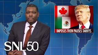 Weekend Update Trump Causes Tariff Confusion Elon Musks SpaceX Starship Explodes  SNL [upl. by Lizned]