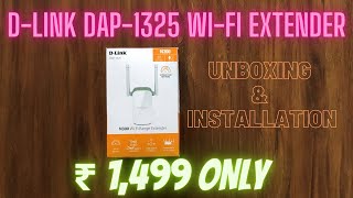 DLINK  DAP1325  WIFI RANGE EXTENDER  UNBOXING  Setup As Wireless Repeater  Configuration Test [upl. by Mabel]