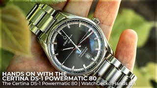 The Certina DS1 Powermatic 80  Hands On With WatchGecko [upl. by Akimrej]