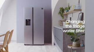 How to change the Water Filter on your Samsung Fridge  Samsung UK [upl. by Tori]