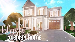 Bloxburg Blush Roleplay Home  House build [upl. by Dawna41]