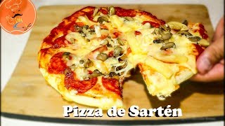 Pizza de Sartén Fácil y sin Horno [upl. by Alael246]