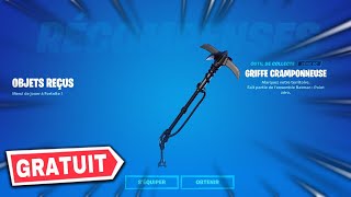 COMMENT AVOIR LA PIOCHE GRIFFE CRAMPONNEUSE GRATUITEMENT SUR FORTNITE [upl. by Aia]