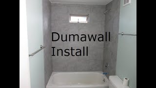 How to Install Dumawall System for a Bathtub Shower Surround  DIY [upl. by Venable593]