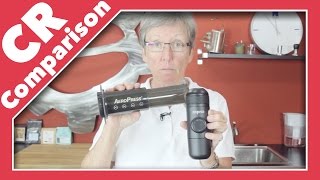 AeroPress vs Minipresso Portable Espresso Machine  CR Comparison [upl. by Lledor]