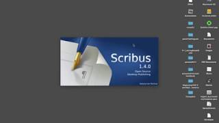 How to create simple portfolio in Scribus [upl. by Oriaj]