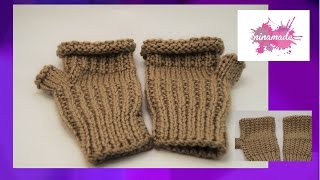 DIY Comment tricoter des mitaines sans doigtsHow to knit fingerless mittens [upl. by Chesney460]