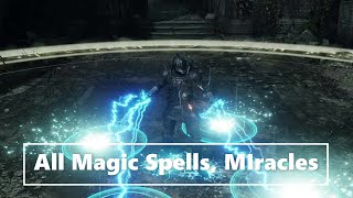 Demons Souls Remake All Magic Spells Miracles Effect [upl. by Laughton]