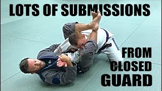 JiuJitsu Submissions  Lots of Closed Guard Submissions [upl. by Carilyn]