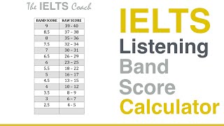 IELTS Listening Band Score Calculator [upl. by Clemente]