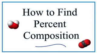 How to Find the Percent Composition by Mass for a Compound [upl. by Gildea4]