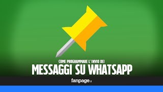 Programmare linvio dei messaggi su WhatsApp [upl. by Sulamith]