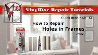 How to Repair Holes in Vinyl Window Frames Inlay [upl. by Ekeiram567]