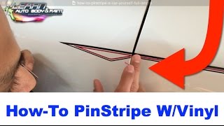 How To Pinstripe Your Car With Vinyl Striping  Full Length [upl. by Bonn]