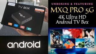 MXQ Pro 5G 4K Ultra HD Android TV Box  Featured Products  Services [upl. by Gilchrist]