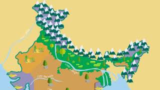 India Physical Features and Political Divisions 2018 Our Country  Class 4 SST [upl. by Beesley]