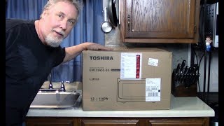 UnBoxing a Toshiba Microwave Oven with Smart Sensor [upl. by Laehcimaj]