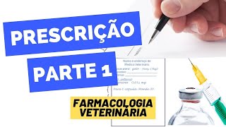 PRESCRIÇÃO  FARMACOLOGIA VETERINÁRIA [upl. by Aerdnaz222]